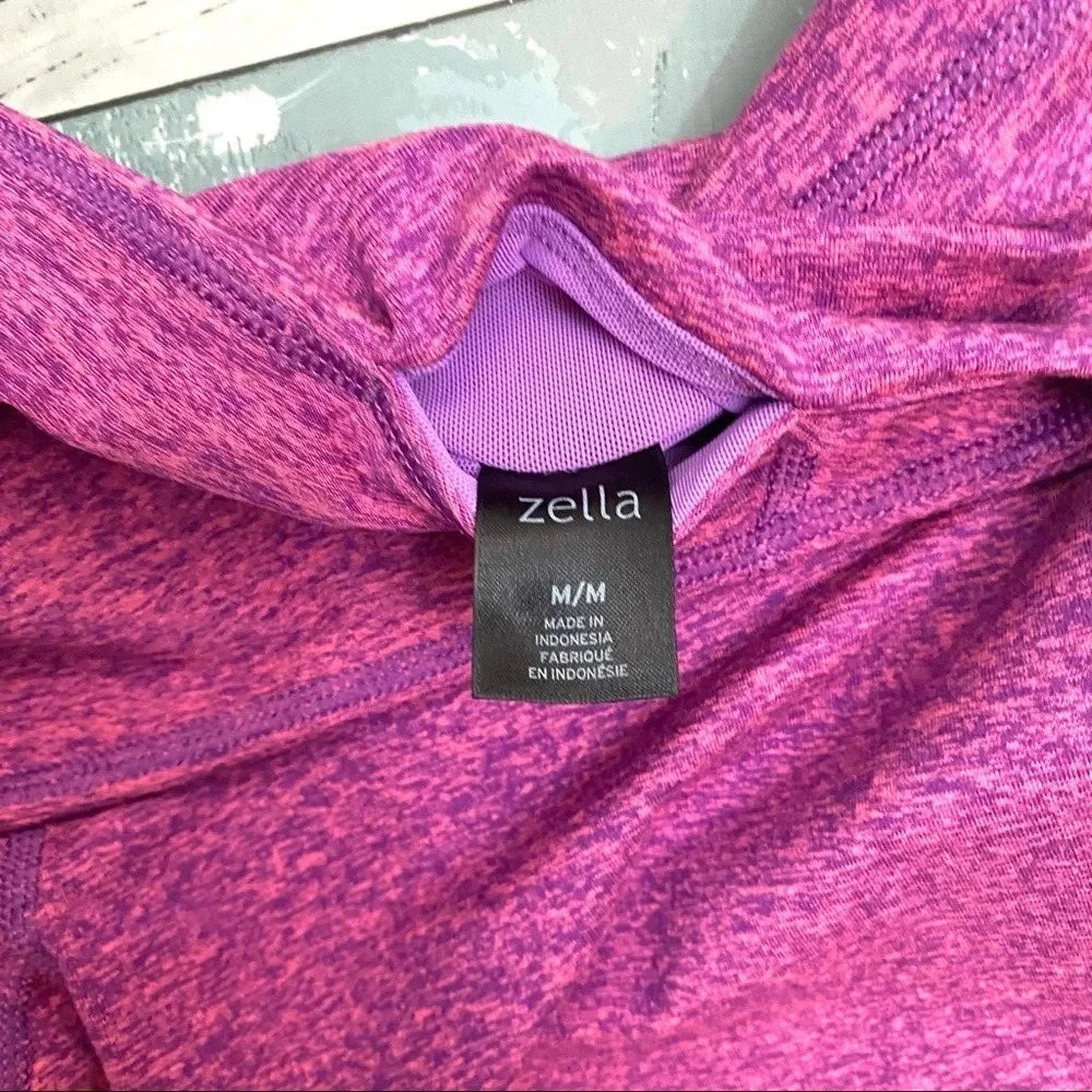 ZELLA Pink/Purple Workout Capri Leggings - Picture 7 of 8